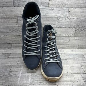 Ecco Exostrike Hydromax Blue Yak Leather Hiking Boots Women Size 7